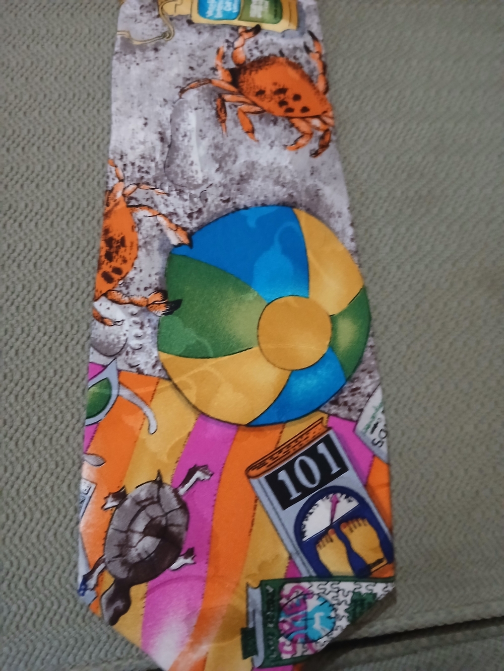 Nicole Miller Men's Vintage Silk Tie Beach Fun Collection